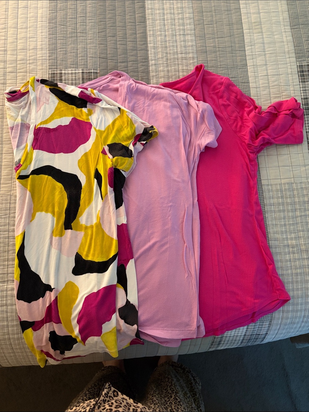 Nine West Women's Mixed Pink Short Sleeve Tops - Pink, Light Pink, Multi